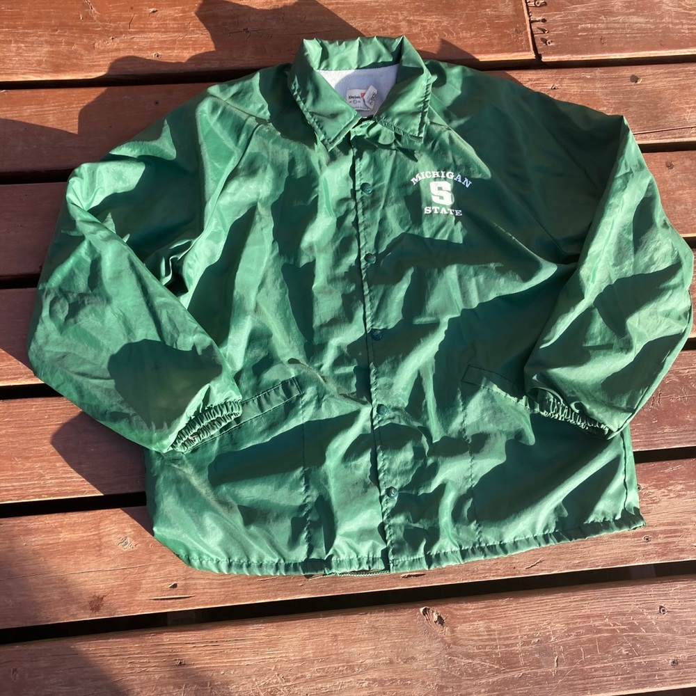 Vintage Michigan state Spartans jacket button up